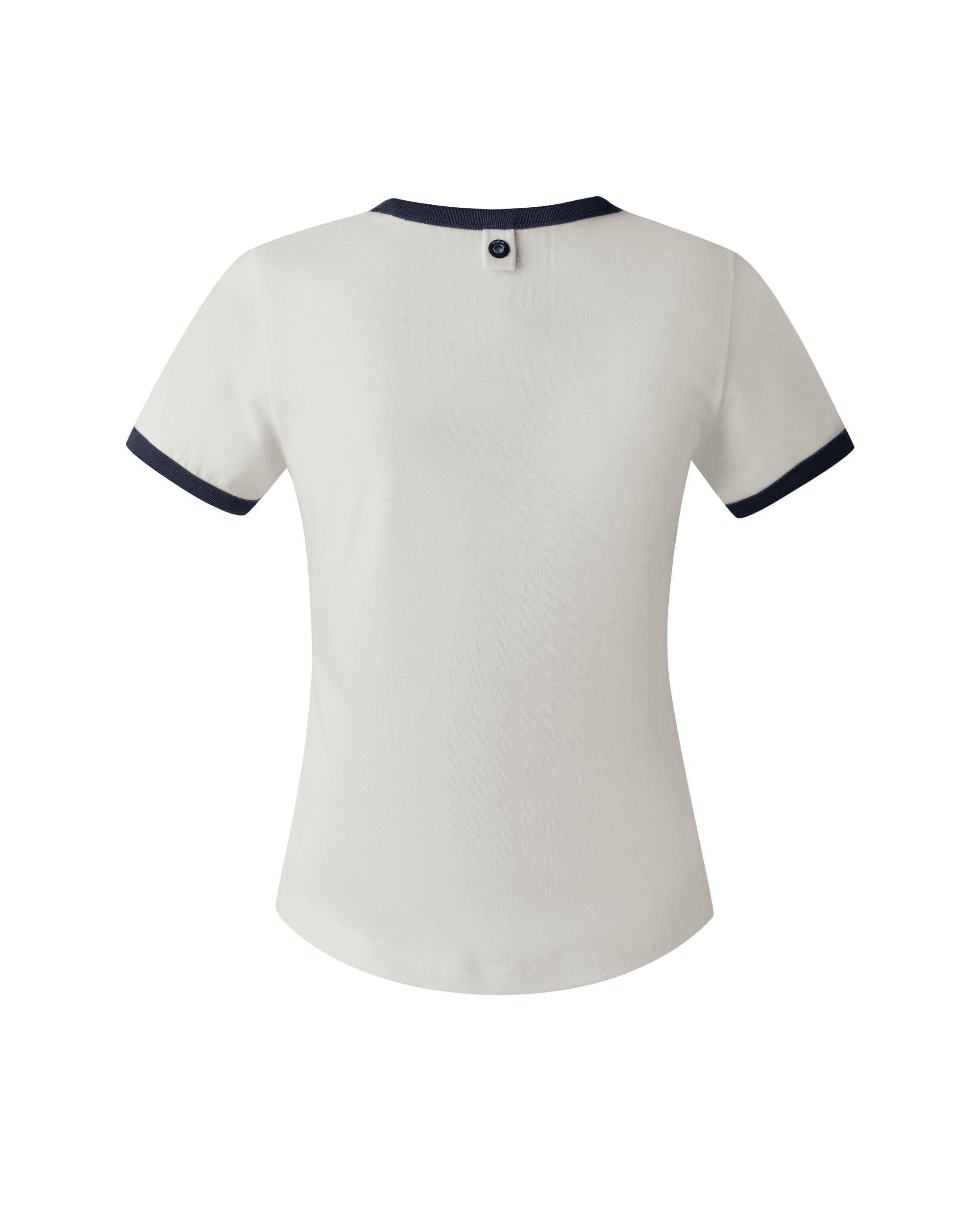 1911723-026 | WOMEN'S PALLADIUM LOGO COLOR BLOCKS T-SHIRT | FRESH GREY