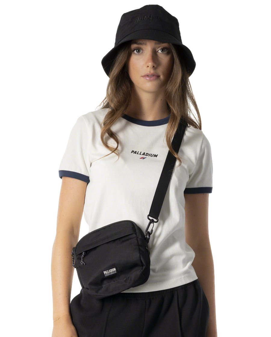 1911723-026 | WOMEN'S PALLADIUM LOGO COLOR BLOCKS T-SHIRT | FRESH GREY