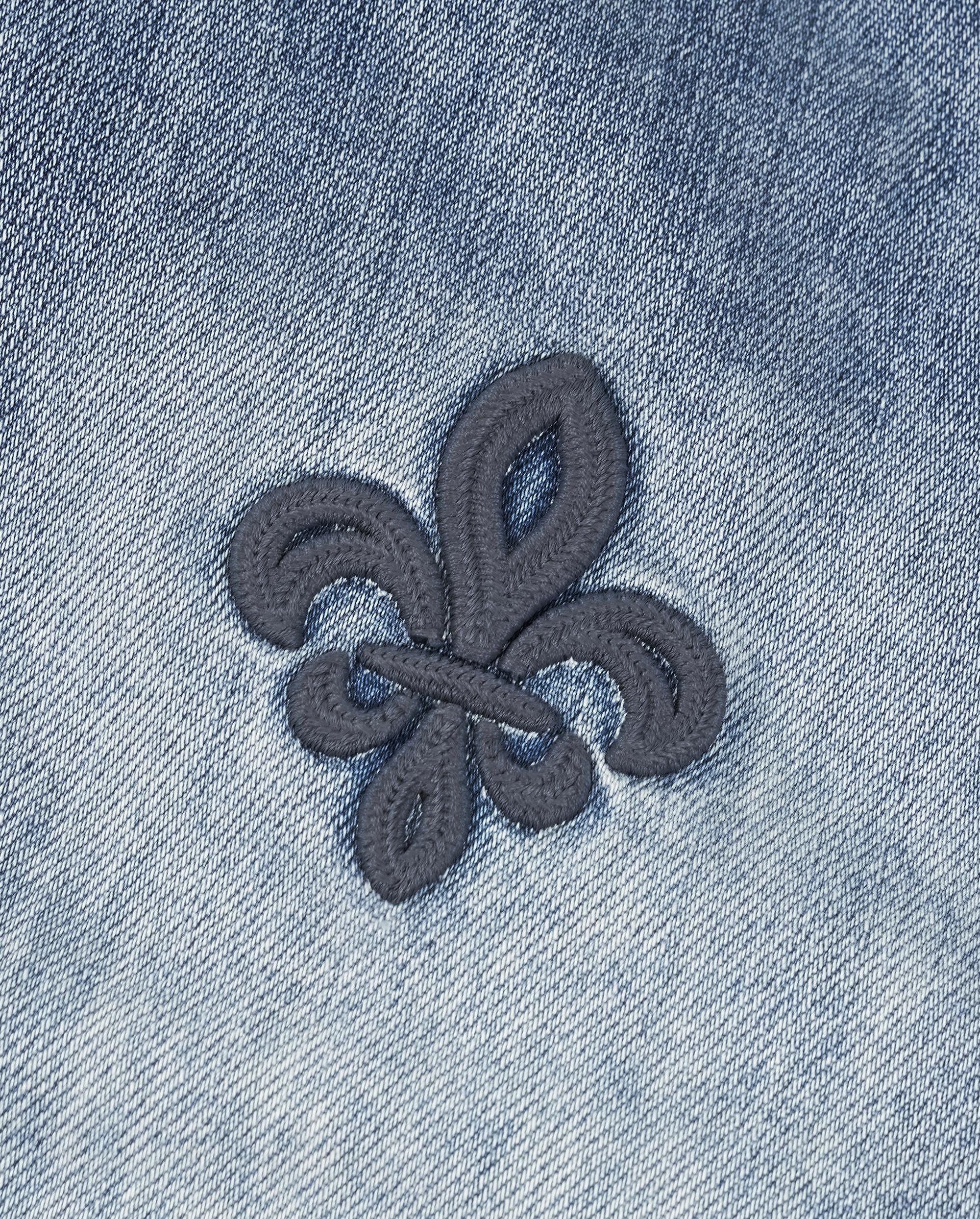 1911914-040 | WOMEN'S IRIS LOGO LOOSE FIT WASHED DENIM JACKET | LEAD