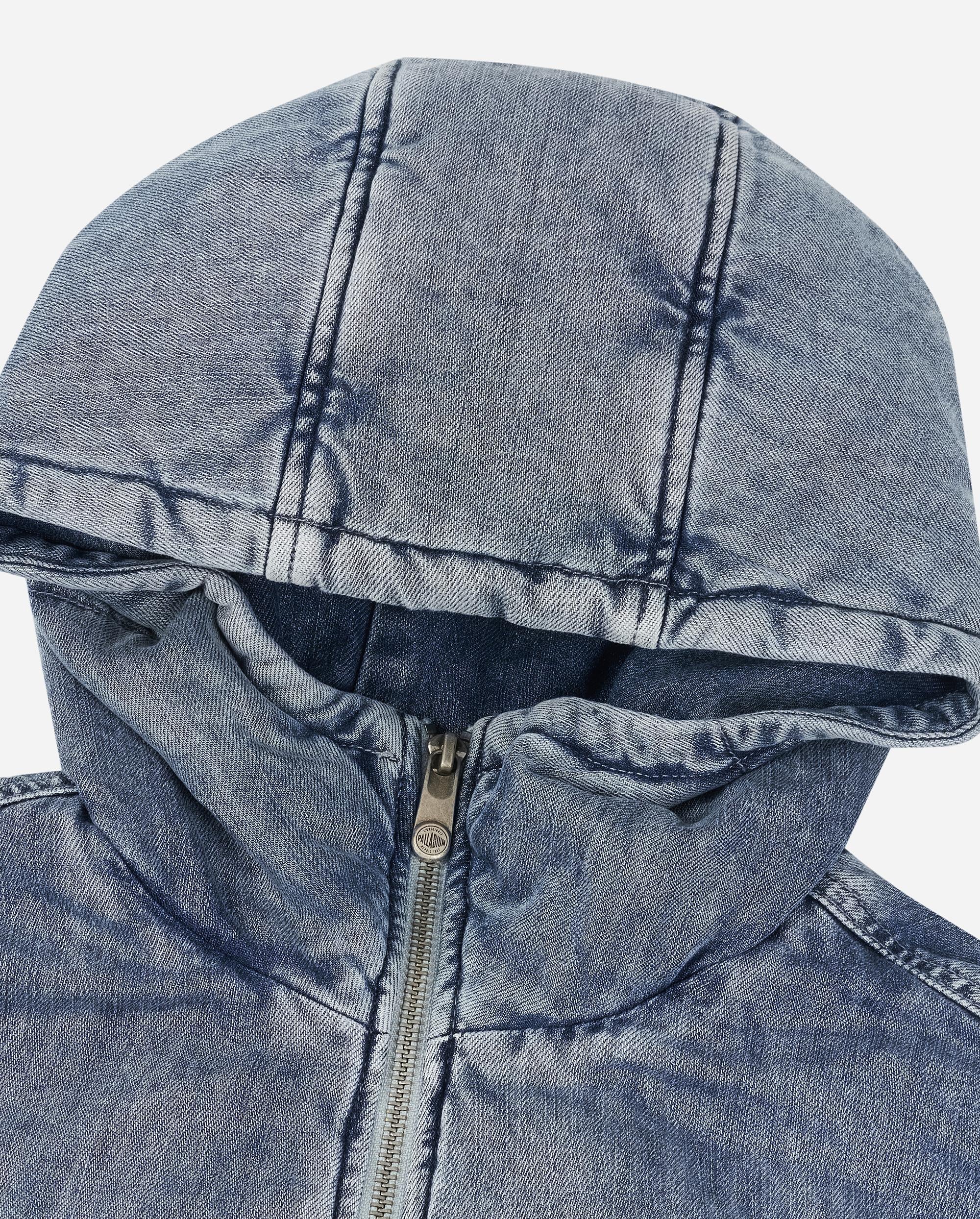 1911914-040 | WOMEN'S IRIS LOGO LOOSE FIT WASHED DENIM JACKET | LEAD