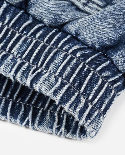 1911914-040 | WOMEN'S IRIS LOGO LOOSE FIT WASHED DENIM JACKET | LEAD