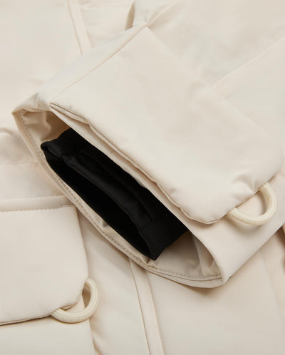 1911917-244 | WOMEN'S LOOSE FIT CARGO HOODED JACKET | WHITECAP GRAY