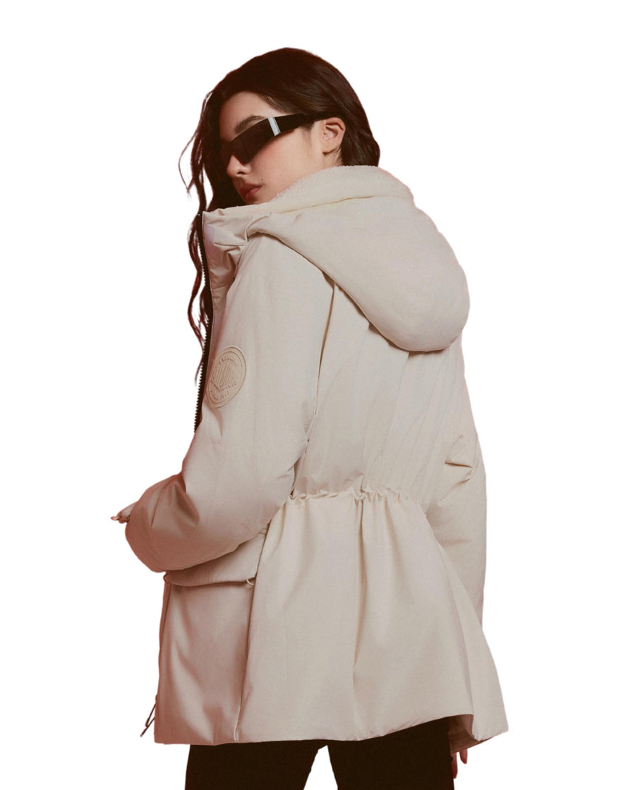 1911917-244 | WOMEN'S LOOSE FIT CARGO HOODED JACKET | WHITECAP GRAY