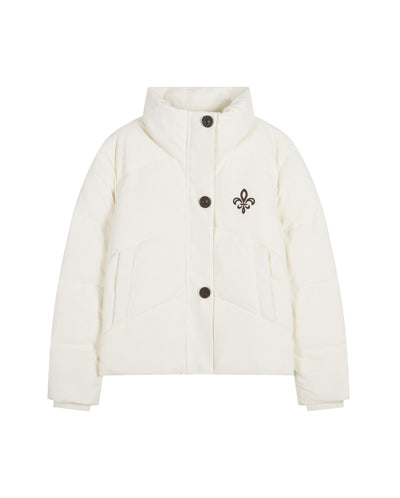 1911933-232 | WOMEN'S IRIS LOGO CORDUROY DOWN JACKET | VANILLA ICE