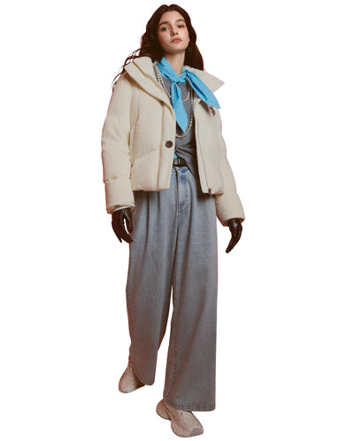 1911933-232 | WOMEN'S IRIS LOGO CORDUROY DOWN JACKET | VANILLA ICE