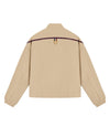 1911943-158 | WOMEN'S IRIS LOGO SIDE STRIPES LOOSE FIT JACKET | MILK TEA