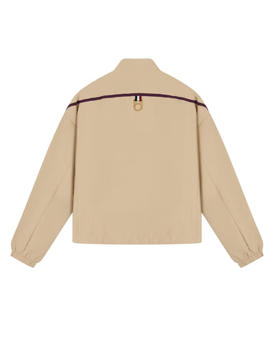 1911943-158 | WOMEN'S IRIS LOGO SIDE STRIPES LOOSE FIT JACKET | MILK TEA
