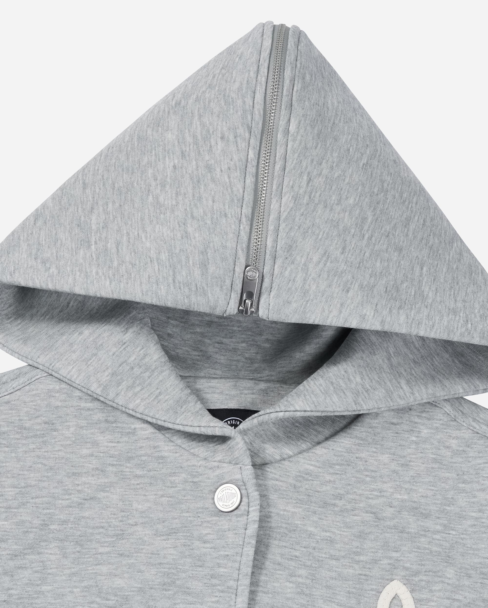 1911947-081 | WOMEN'S LOGO LOOSE FIT SAILOR COLLAR HOODED JACKET | GREY