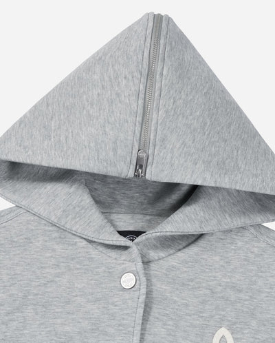 1911947-081 | WOMEN'S LOGO LOOSE FIT SAILOR COLLAR HOODED JACKET | GREY