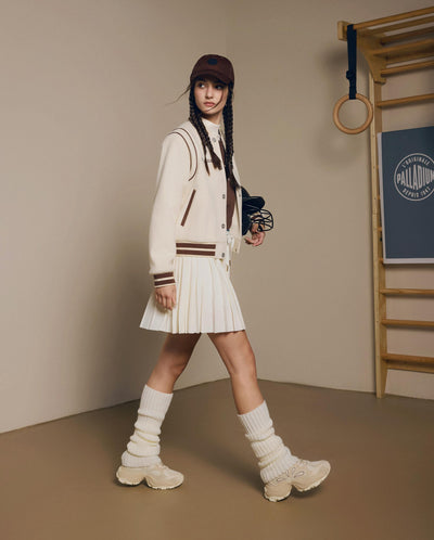 1911948-232 | WOMEN'S IRIS LOGO BRUSHED COLOR BLOCKS JACKET | VANILLA ICE