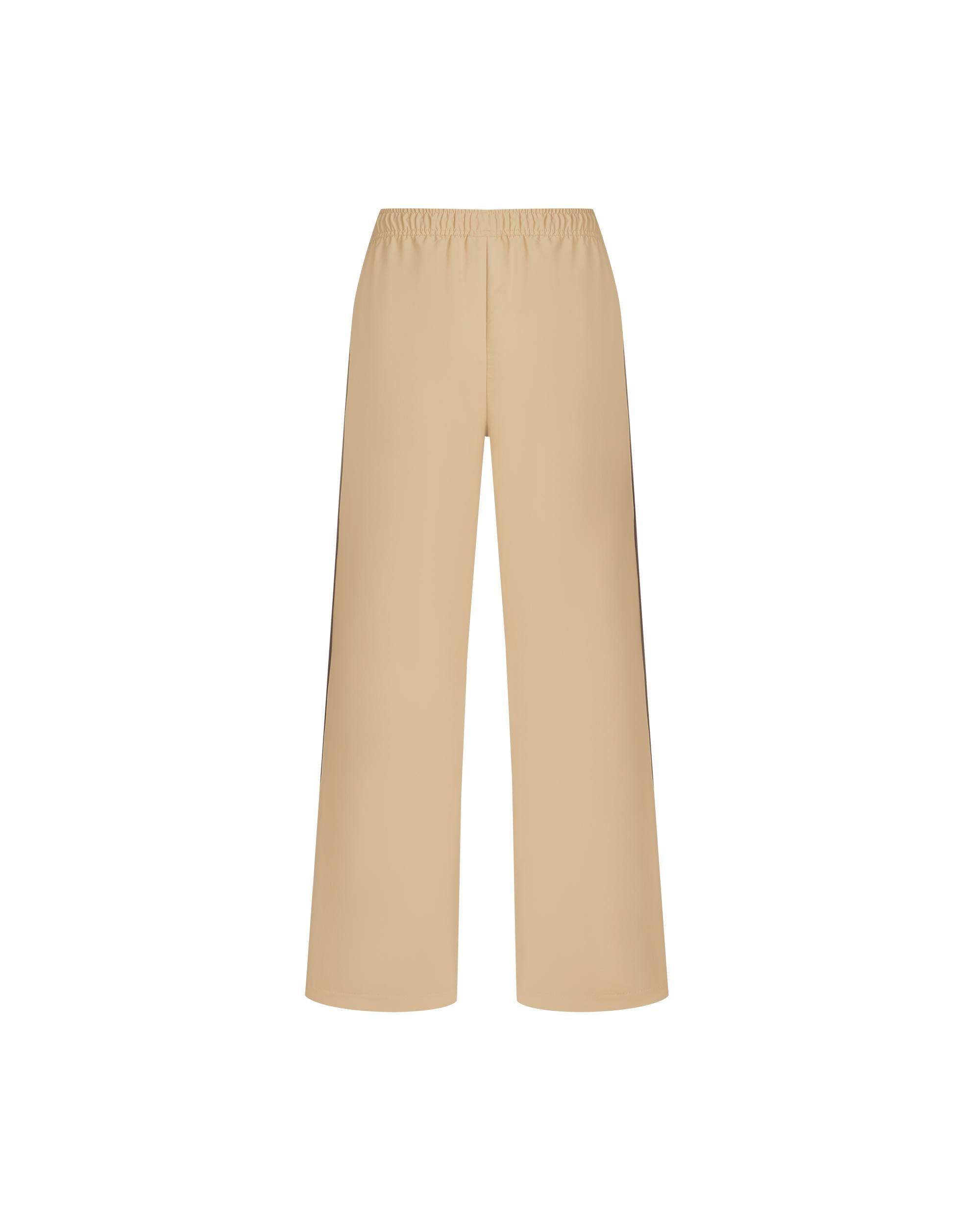 1911958-158 | WOMEN'S IRIS LOGO SIDE STRIPES PANTS | MILK TEA