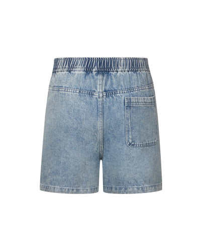 1911976-397 | WOMEN'S IRIS LOGO DENIM SHORTS | MOUNTAIN SPRING