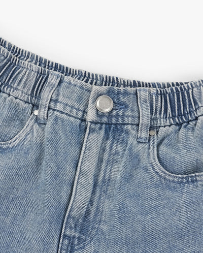 1911976-397 | WOMEN'S IRIS LOGO DENIM SHORTS | MOUNTAIN SPRING