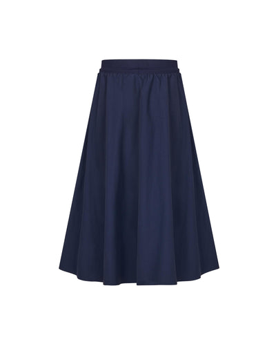 1911979-453 | WOMEN'S IRIS LOGO A-LINE MIDI SKIRT | MARITIME BLUE