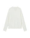 1911980-232 | WOMEN'S IRIS LOGO CABLE-KNIT POLO SWEATER | VANILLA ICE