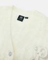 1911981-232 | WOMEN'S EMBROIDERED P LOGO V-NECK CARDIGAN | VANILLA ICE