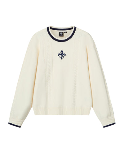 1911984-232 | WOMEN'S IRIS LOGO COLOR BLOCKS SWEATER | VANILLA ICE