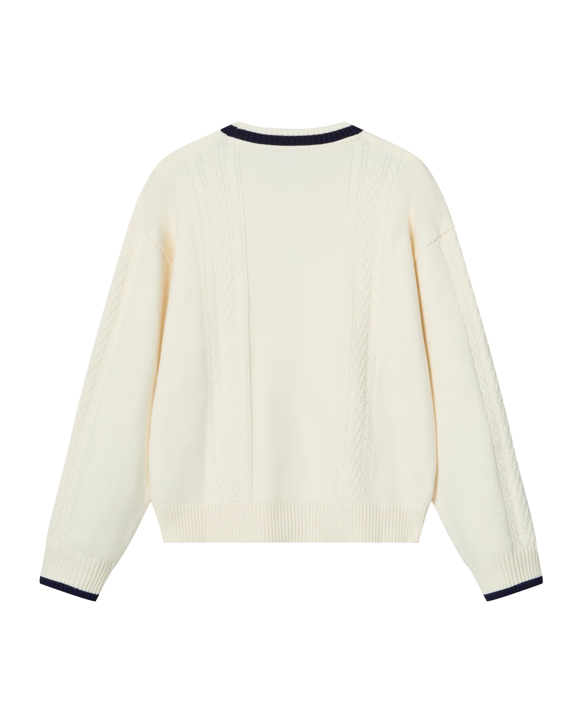 1911984-232 | WOMEN'S IRIS LOGO COLOR BLOCKS SWEATER | VANILLA ICE