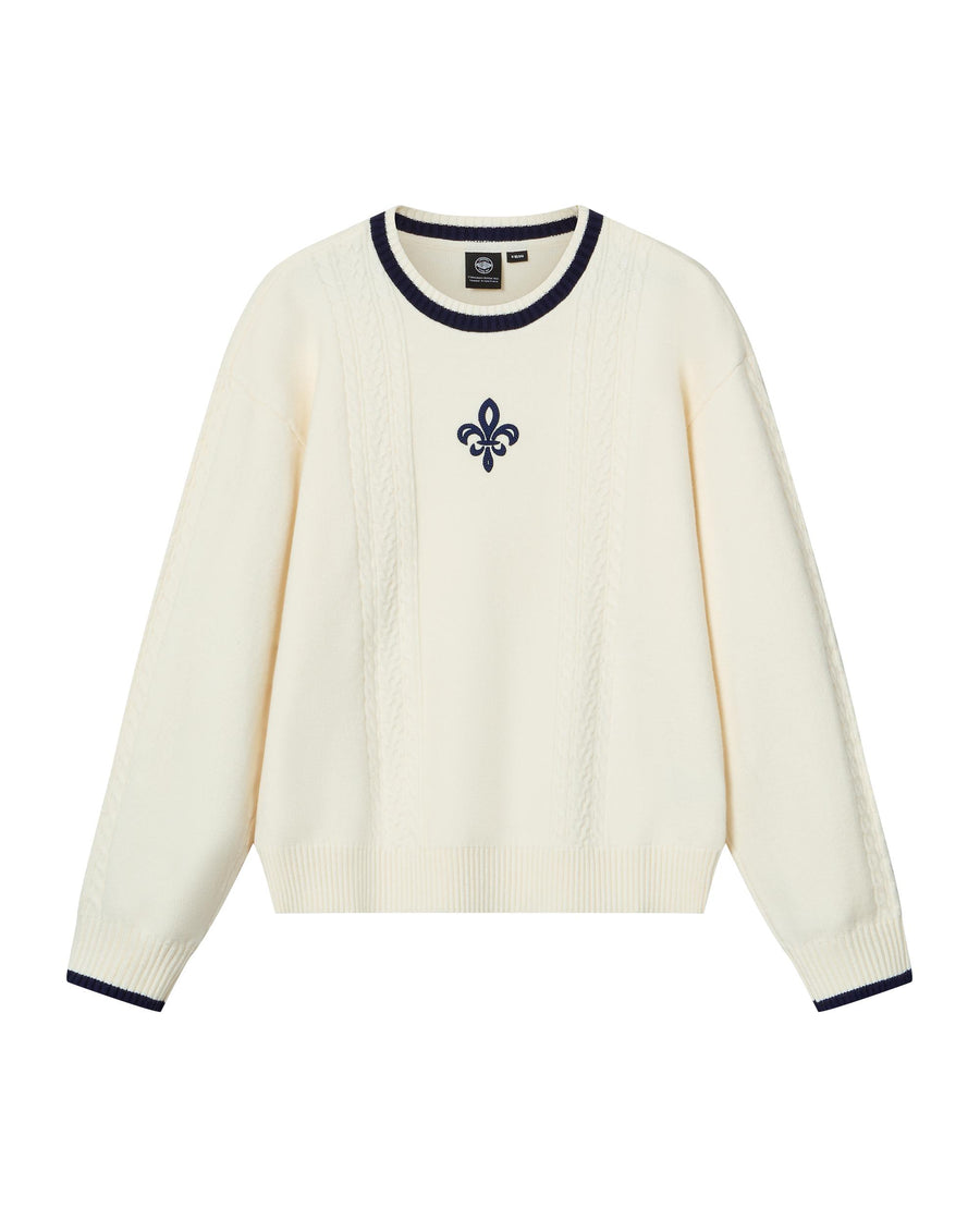 1911984-232 | WOMEN'S IRIS LOGO COLOR BLOCKS SWEATER | VANILLA ICE