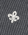 1911985-069 | WOMEN'S IRIS LOGO REVERSIBLE ZIP CROPPED CARDIGAN | GRAY PINSTRIPE