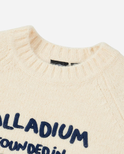 1911986-232 | WOMEN'S PALLADIUM LOGO SWEATER | VANILLA ICE