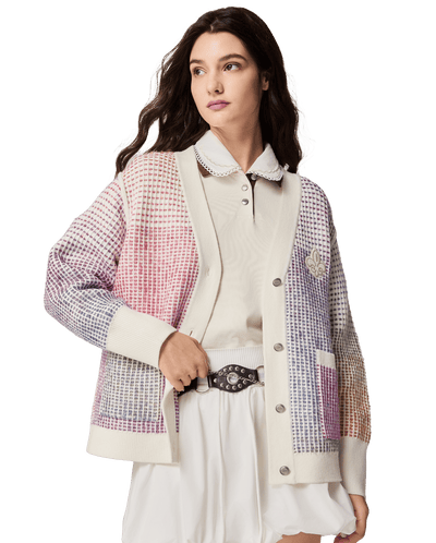 1911990-517 | WOMEN'S IRIS LOGO GRADIENT COLOR CARDIGAN | GRADIENT PL