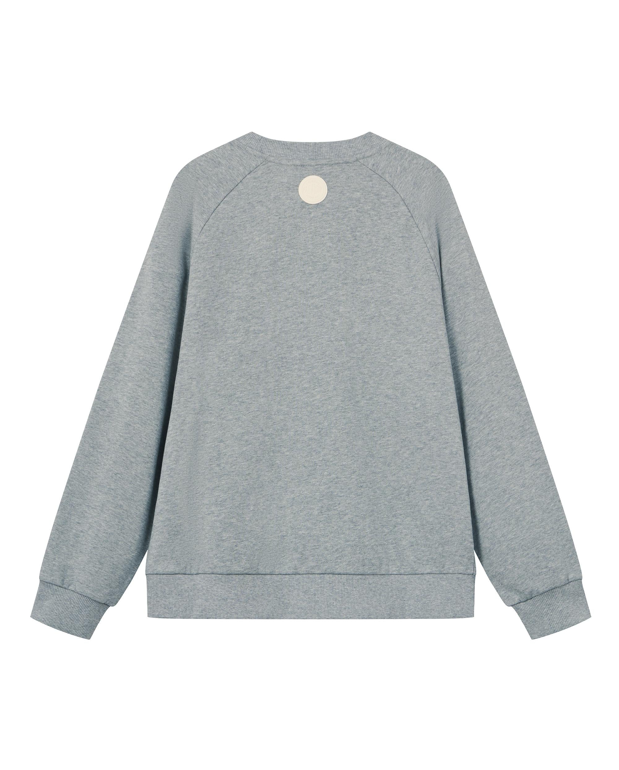 1911993-081 | WOMEN'S PALLADIUM IRIS LOGO SIDE TAPED COTTON SWEA | GY BN13