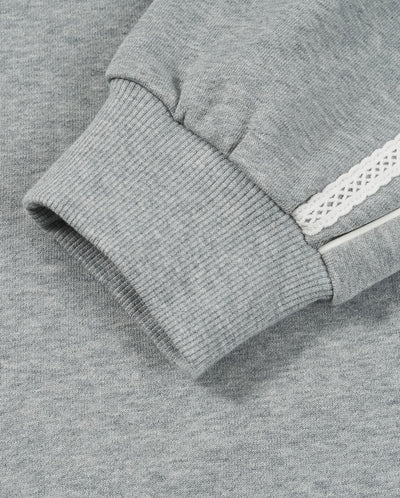 1911993-081 | WOMEN'S PALLADIUM IRIS LOGO SIDE TAPED COTTON SWEA | GY BN13