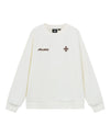 1911993-262 | WOMEN'S PALLADIUM IRIS LOGO SIDE TAPED COTTON SWEA | MARSHMALLOW