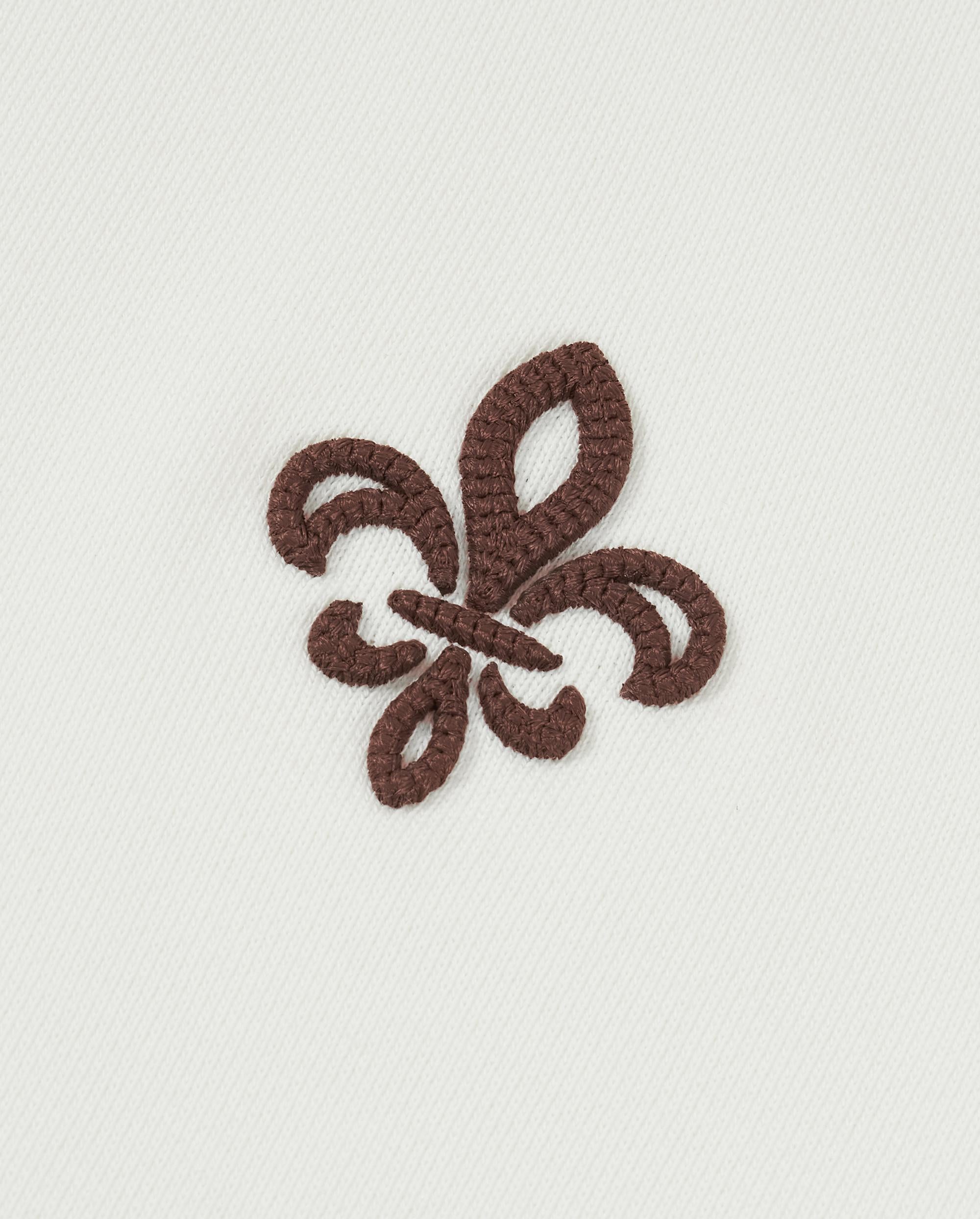 1911993-262 | WOMEN'S PALLADIUM IRIS LOGO SIDE TAPED COTTON SWEA | MARSHMALLOW