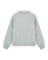1911994-081 | WOMEN'S EMBROIDERED IRIS LOGO POLO SWEATSHIRT | GREY