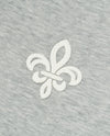 1911994-081 | WOMEN'S EMBROIDERED IRIS LOGO POLO SWEATSHIRT | GREY
