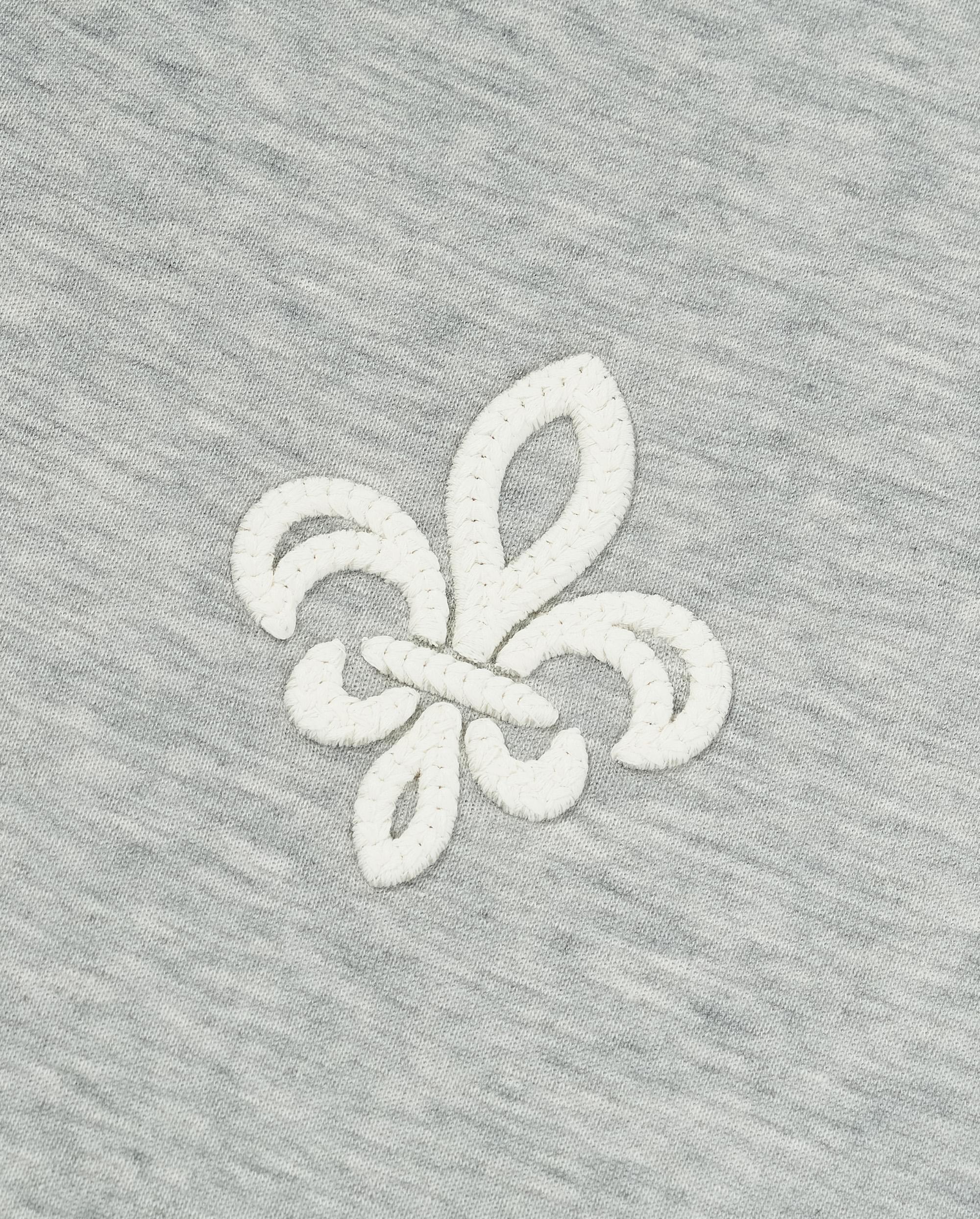 1911994-081 | WOMEN'S EMBROIDERED IRIS LOGO POLO SWEATSHIRT | GREY