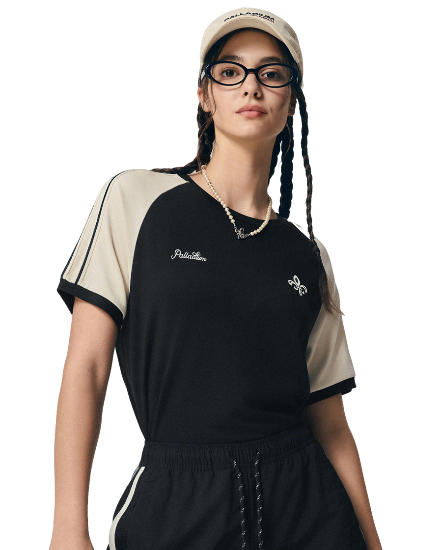 1911998-032 | WOMEN'S LOGO LOOSE FIT VINTAGE COLOR BLOCKS T-SHIR | TAP SHOE