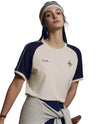 1911998-232 | WOMEN'S LOGO LOOSE FIT VINTAGE COLOR BLOCKS T-SHIR | VANILLA ICE