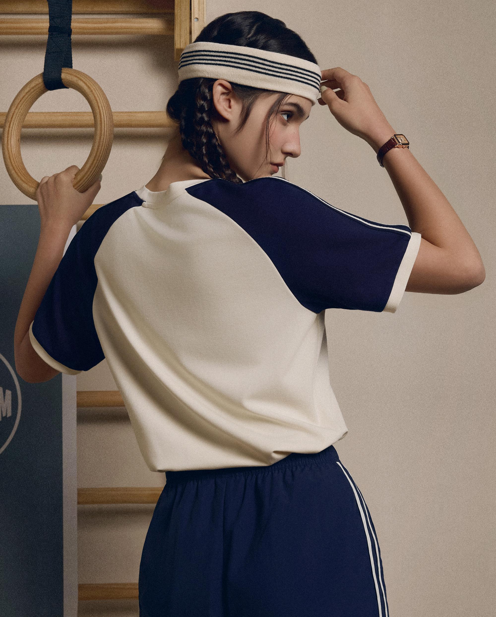 1911998-232 | WOMEN'S LOGO LOOSE FIT VINTAGE COLOR BLOCKS T-SHIR | VANILLA ICE