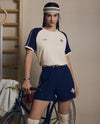 1911998-232 | WOMEN'S LOGO LOOSE FIT VINTAGE COLOR BLOCKS T-SHIR | VANILLA ICE