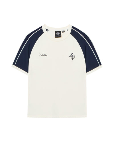 1911998-232 | WOMEN'S LOGO LOOSE FIT VINTAGE COLOR BLOCKS T-SHIR | VANILLA ICE