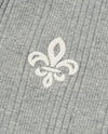 1912002-081 | WOMEN'S IRIS LOGO CROPPED LONG SLEEVES POLO TOP | GREY