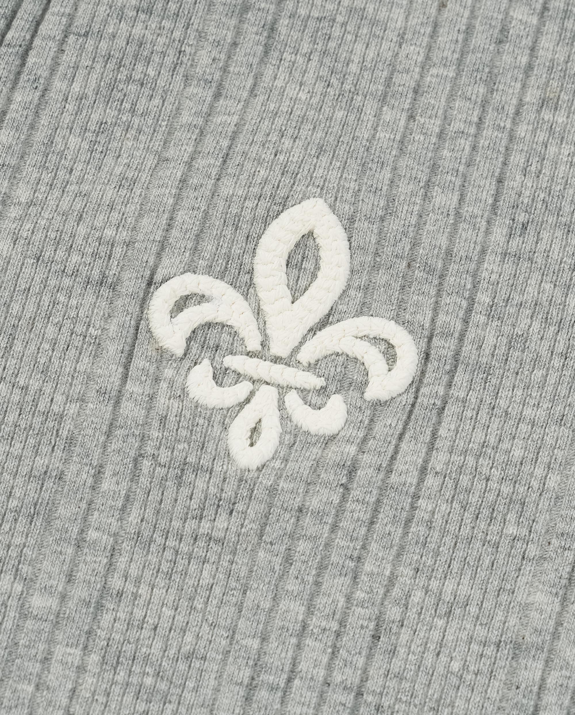 1912002-081 | WOMEN'S IRIS LOGO CROPPED LONG SLEEVES POLO TOP | GREY