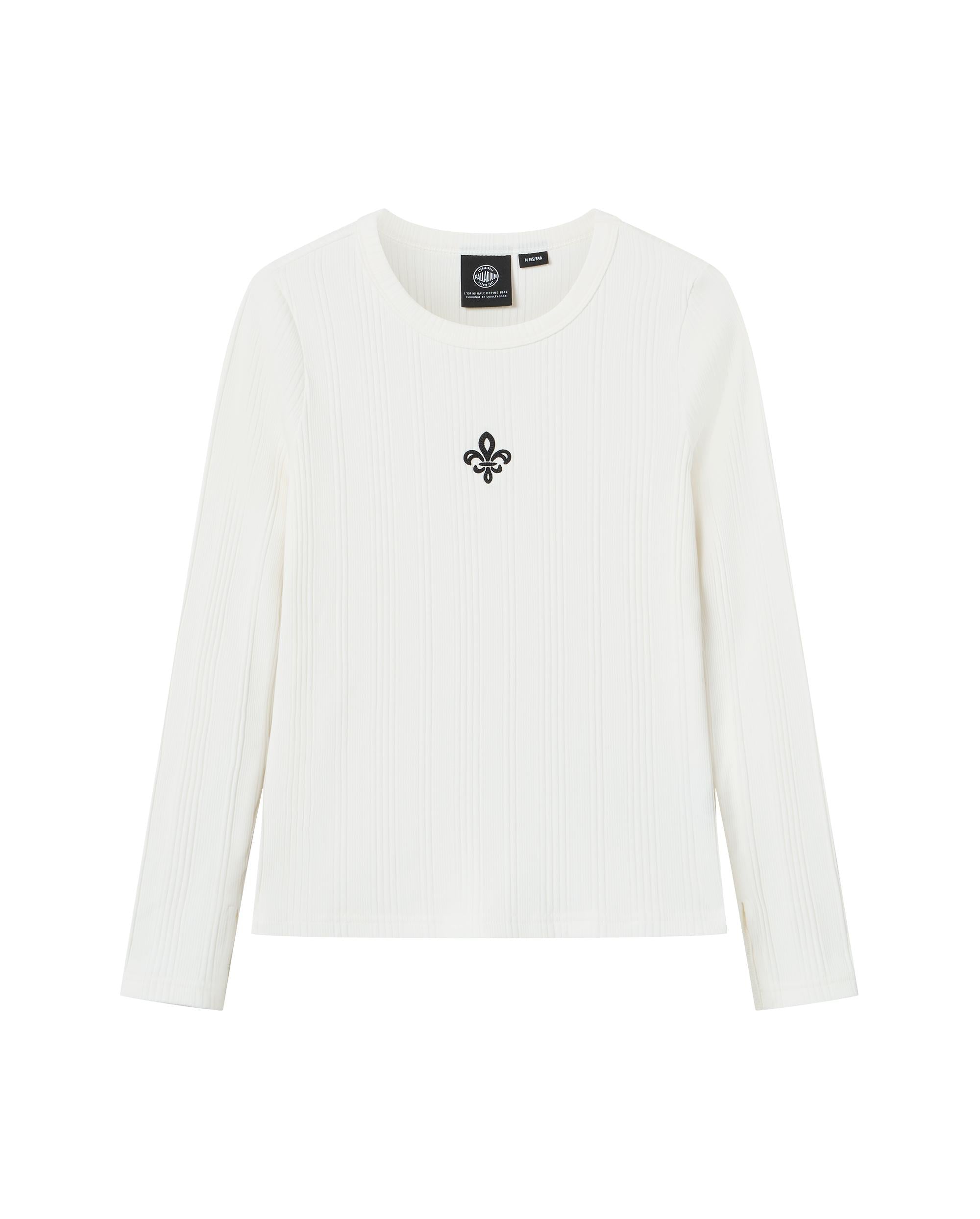 1912003-262 | WOMEN'S IRIS LOGO LONG SLEEVES T-SHIRT | MARSHMALLOW