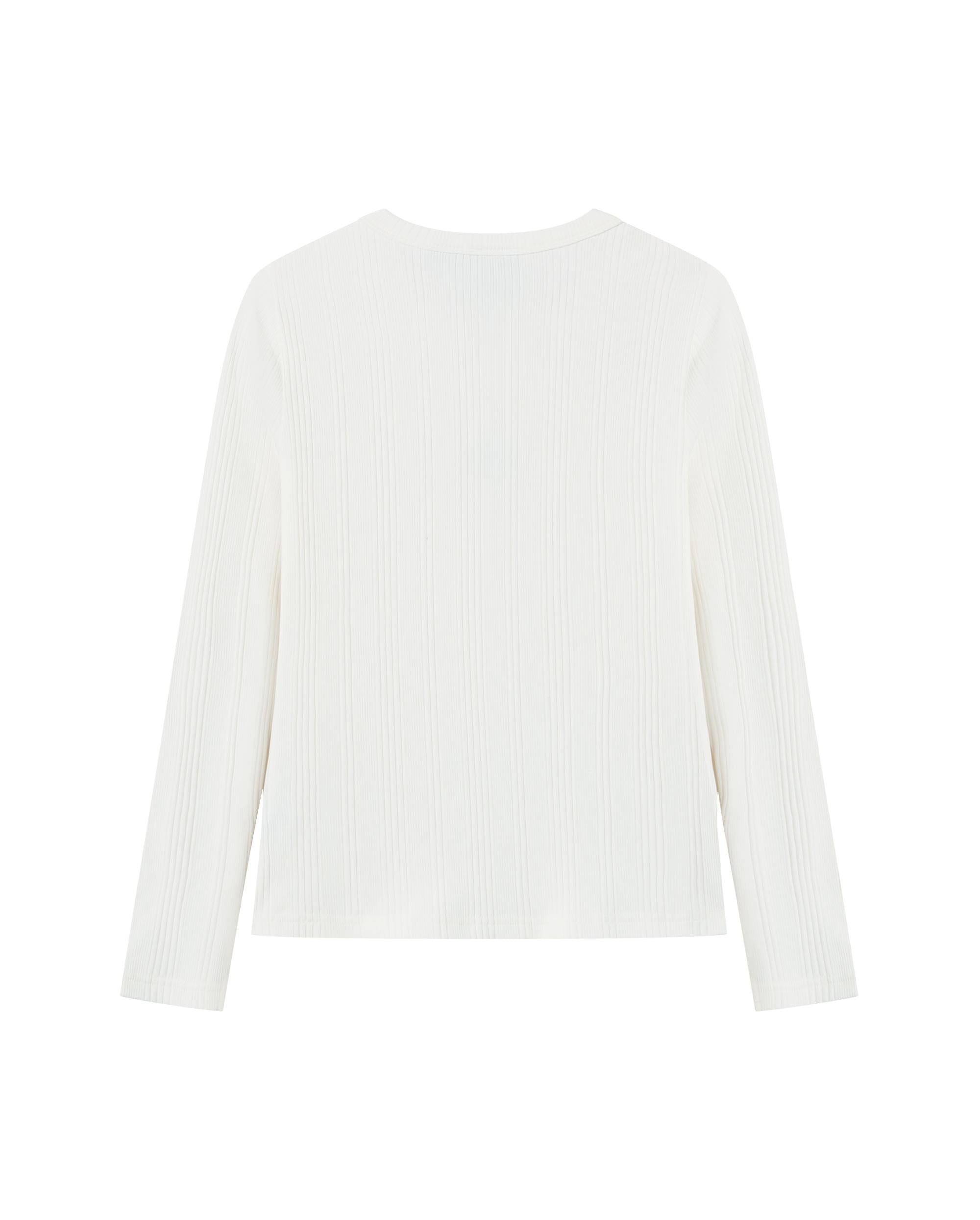 1912003-262 | WOMEN'S IRIS LOGO LONG SLEEVES T-SHIRT | MARSHMALLOW