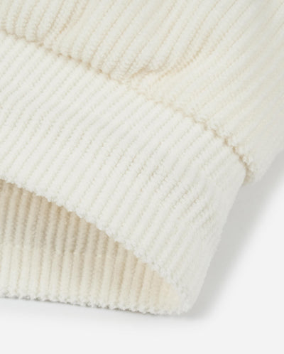 1912006-232 | WOMEN'S LOGO LOOSE FIT CORDUROY DOWN VEST JACKET | VANILLA ICE