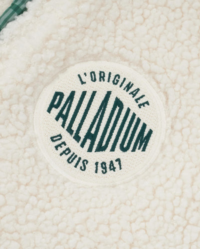 1912206-232 | WOMEN'S P LOGO SIDE TAPED FLEECE HOODED JACKET | VANILLA ICE