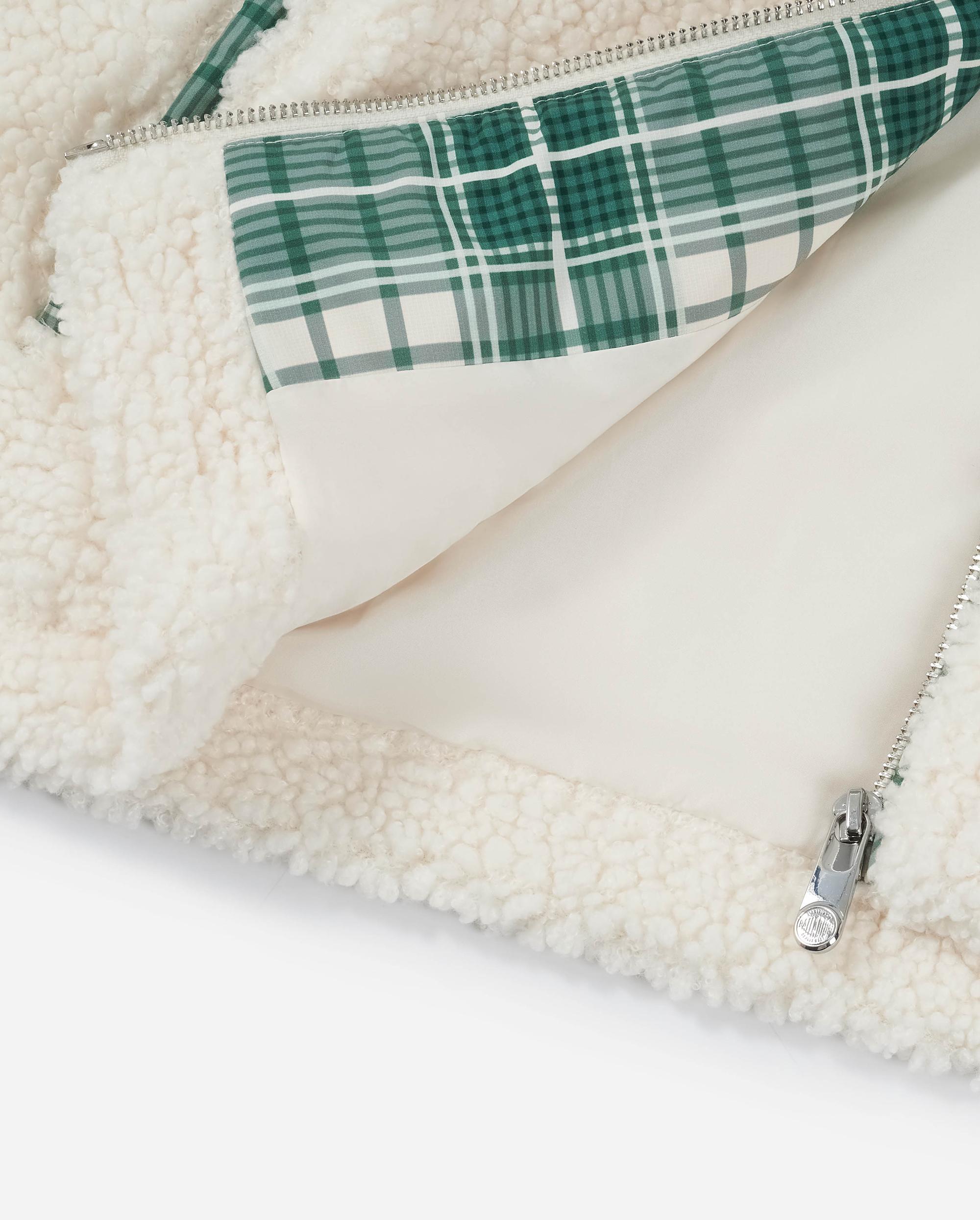 1912206-232 | WOMEN'S P LOGO SIDE TAPED FLEECE HOODED JACKET | VANILLA ICE