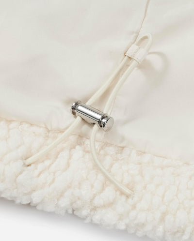 1912206-232 | WOMEN'S P LOGO SIDE TAPED FLEECE HOODED JACKET | VANILLA ICE