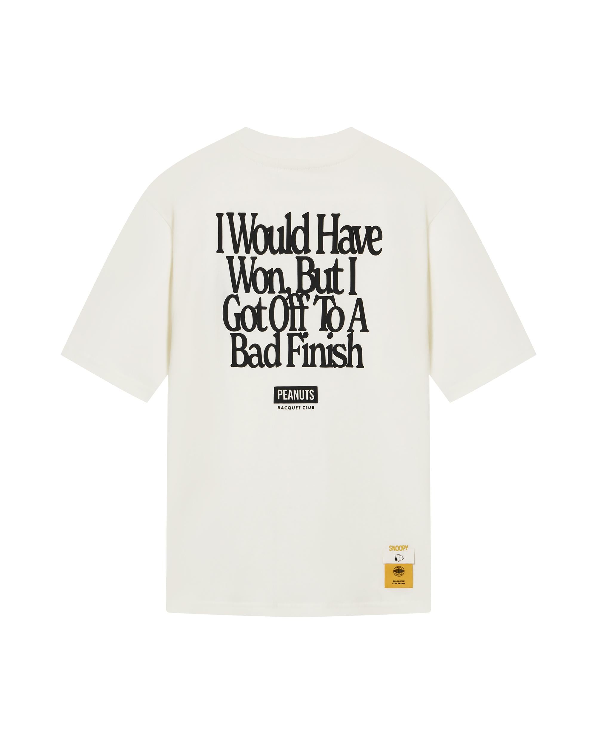 1912436-262 | PALLADIUM X SNOOPY WOMEN'S LOGO COTTON T-SHIRT | MARSHMALLOW