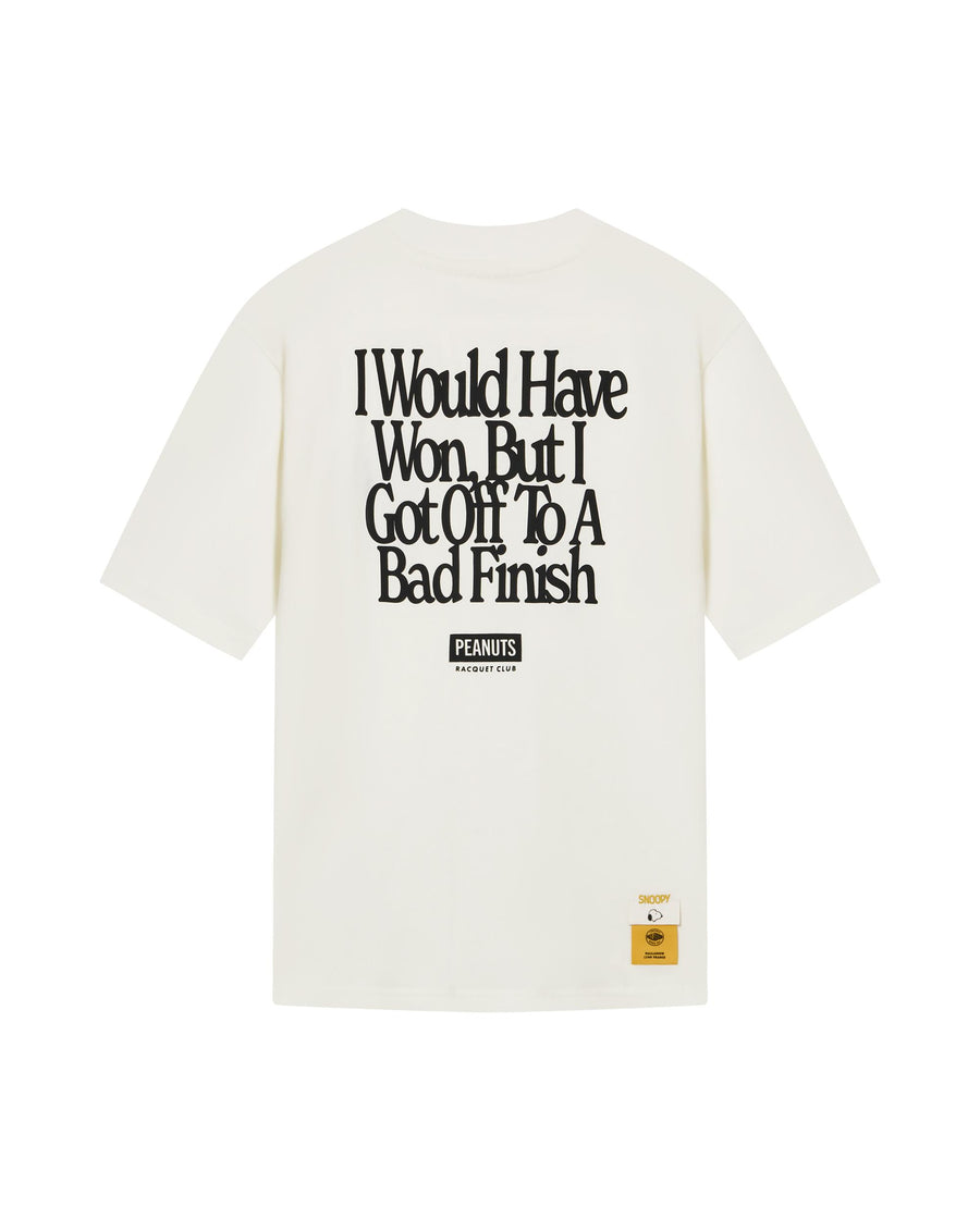 1912436-262 | PALLADIUM X SNOOPY WOMEN'S LOGO COTTON T-SHIRT | MARSHMALLOW