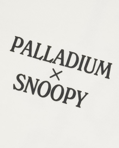 1912436-262 | PALLADIUM X SNOOPY WOMEN'S LOGO COTTON T-SHIRT | MARSHMALLOW