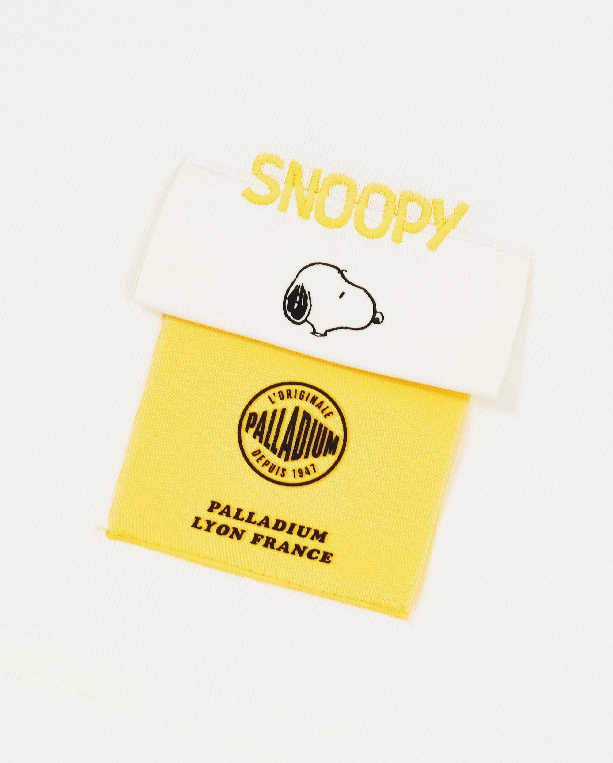 1912436-262 | PALLADIUM X SNOOPY WOMEN'S LOGO COTTON T-SHIRT | MARSHMALLOW